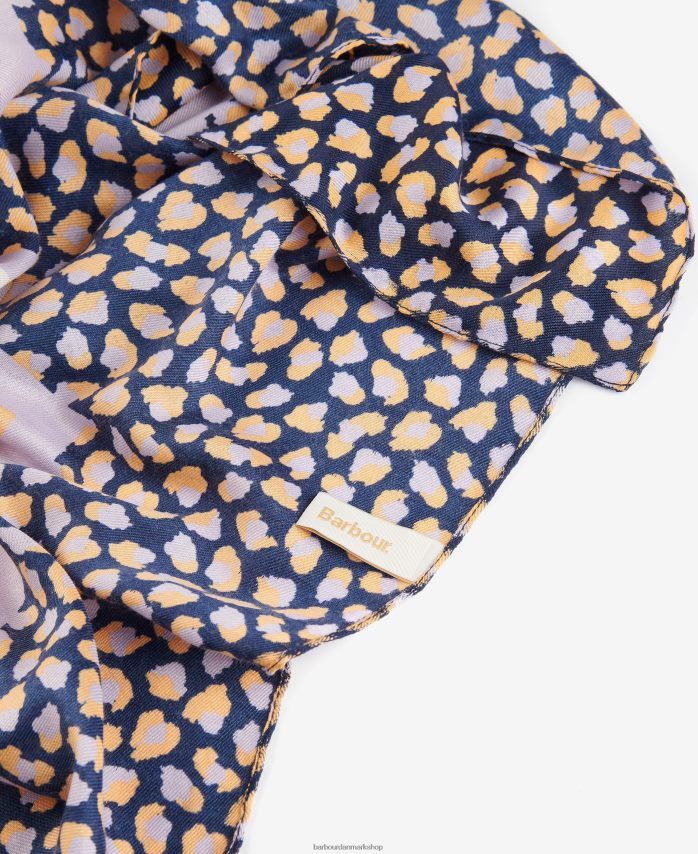 papaya tørklæde med dyreprint BR2BR22455 Kvinder Barbour tilbehør