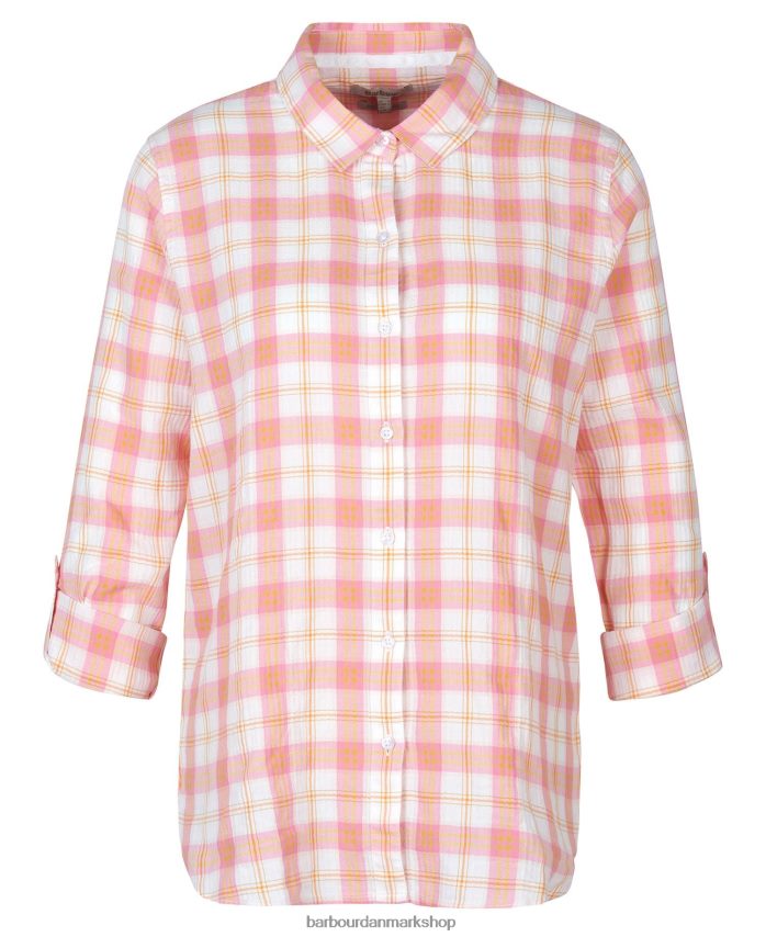 hibiscus check kystlinje skjorte BR2BR21587 Kvinder Barbour tøj