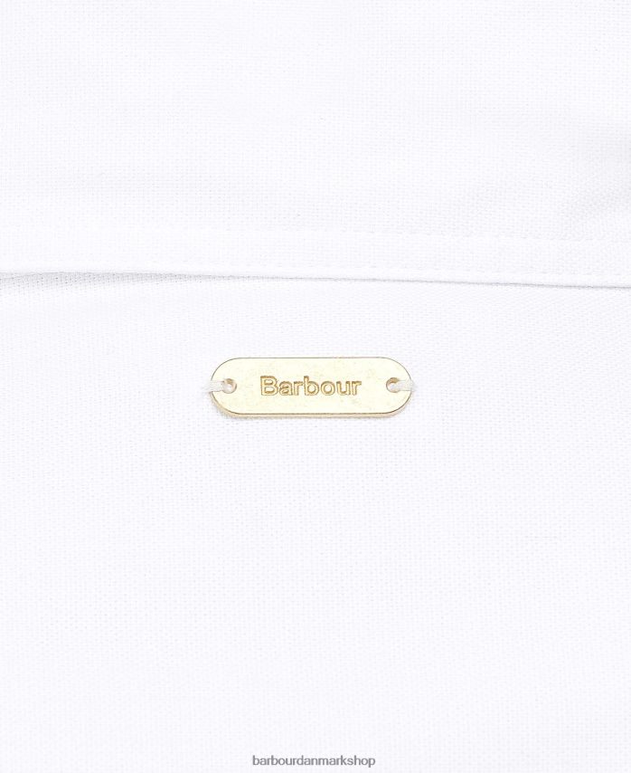 hvid pearson skjorte BR2BR21620 Kvinder Barbour tøj