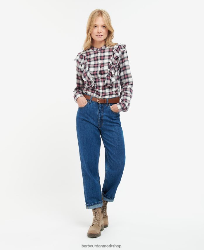 sky/flådekontrol perle skjorte BR2BR21627 Kvinder Barbour tøj