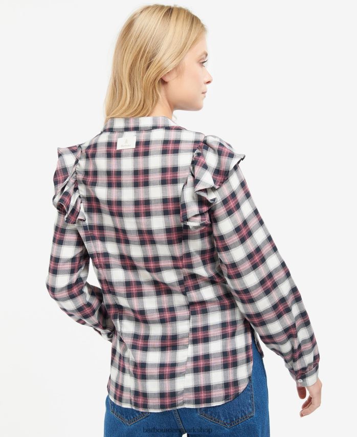 sky/flådekontrol perle skjorte BR2BR21627 Kvinder Barbour tøj