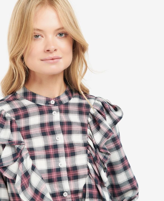 sky/flådekontrol perle skjorte BR2BR21627 Kvinder Barbour tøj