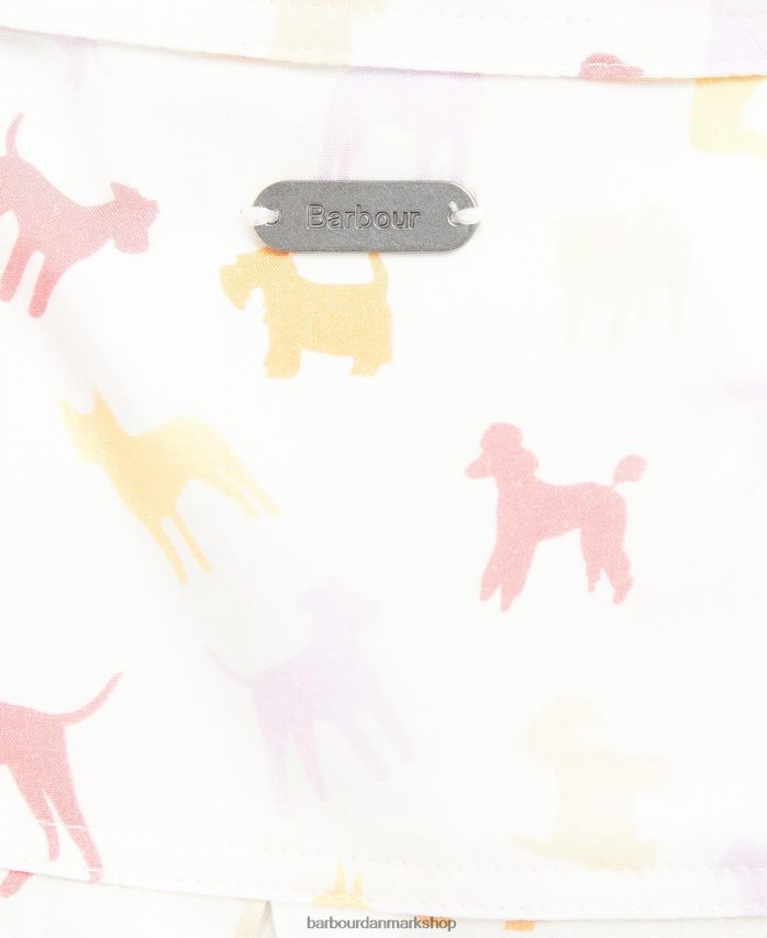 sky/multi hund print safari skjorte BR2BR21598 Kvinder Barbour tøj