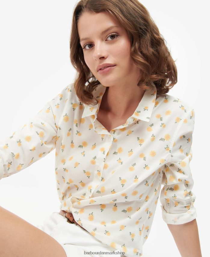 sky/multi hund print safari skjorte BR2BR21608 Kvinder Barbour tøj