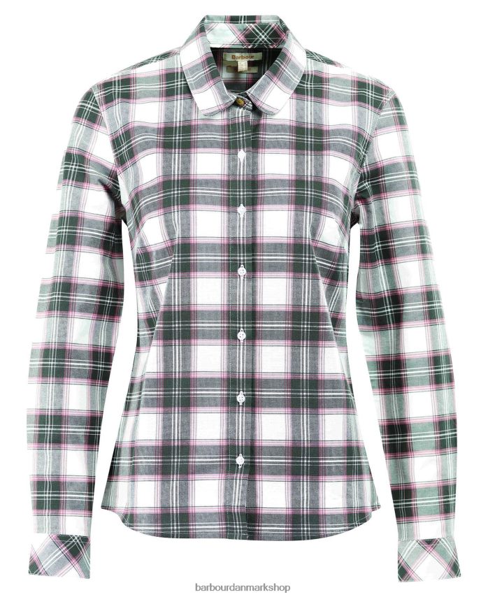 sky/oliven check daphne skjorte BR2BR21621 Kvinder Barbour tøj