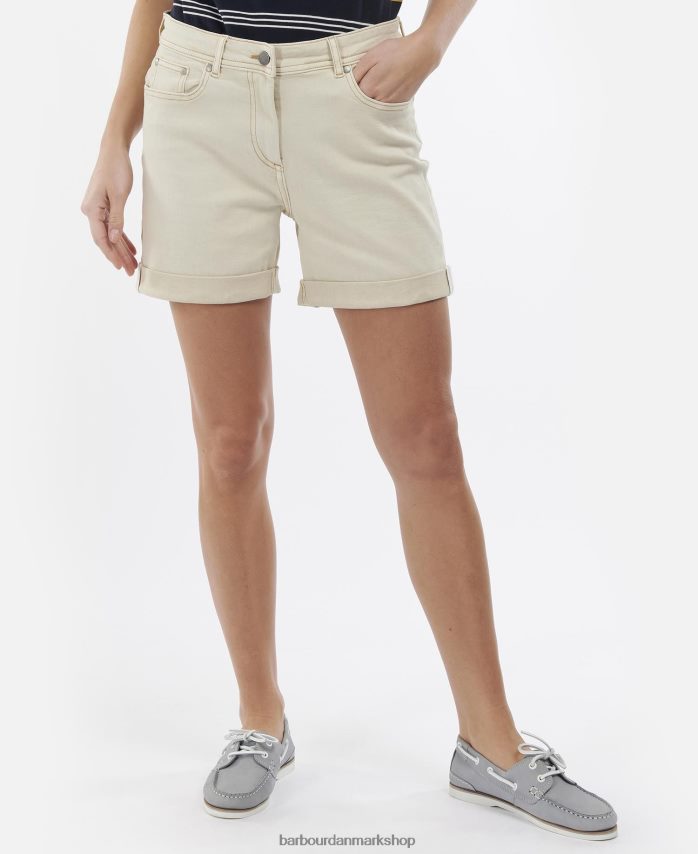 ecru maddison denimshorts BR2BR21769 Kvinder Barbour tøj