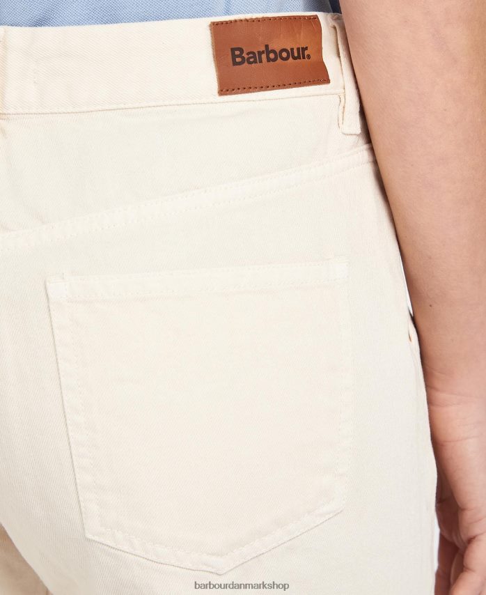 ecru southport cropped jeans BR2BR21773 Kvinder Barbour tøj