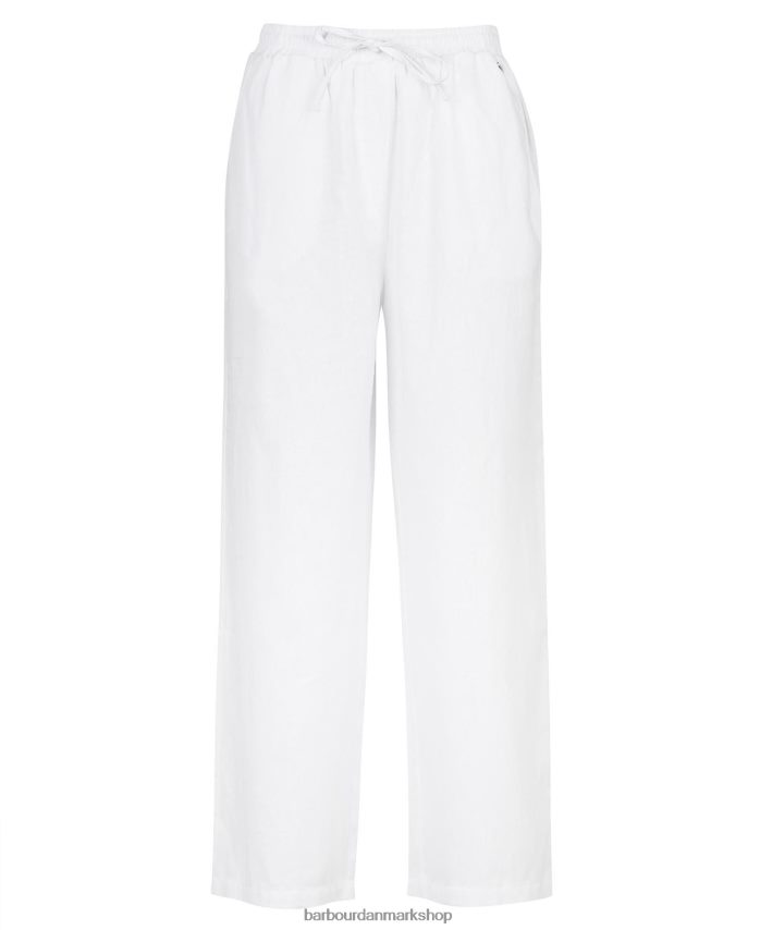 hvid christie bukser BR2BR21766 Kvinder Barbour tøj