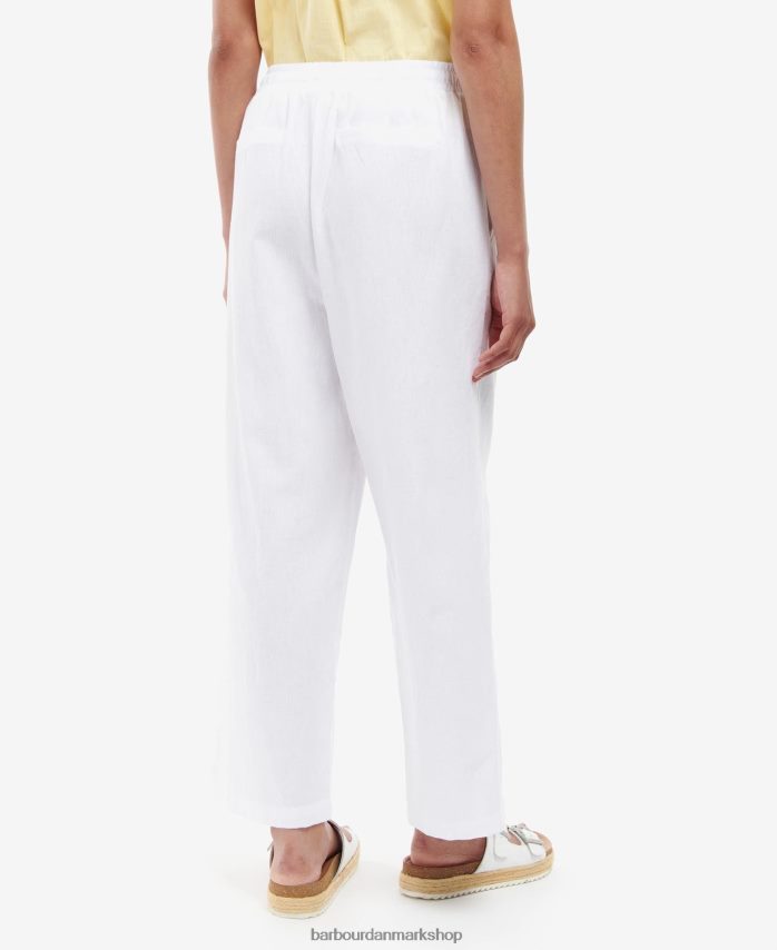 hvid christie bukser BR2BR21766 Kvinder Barbour tøj