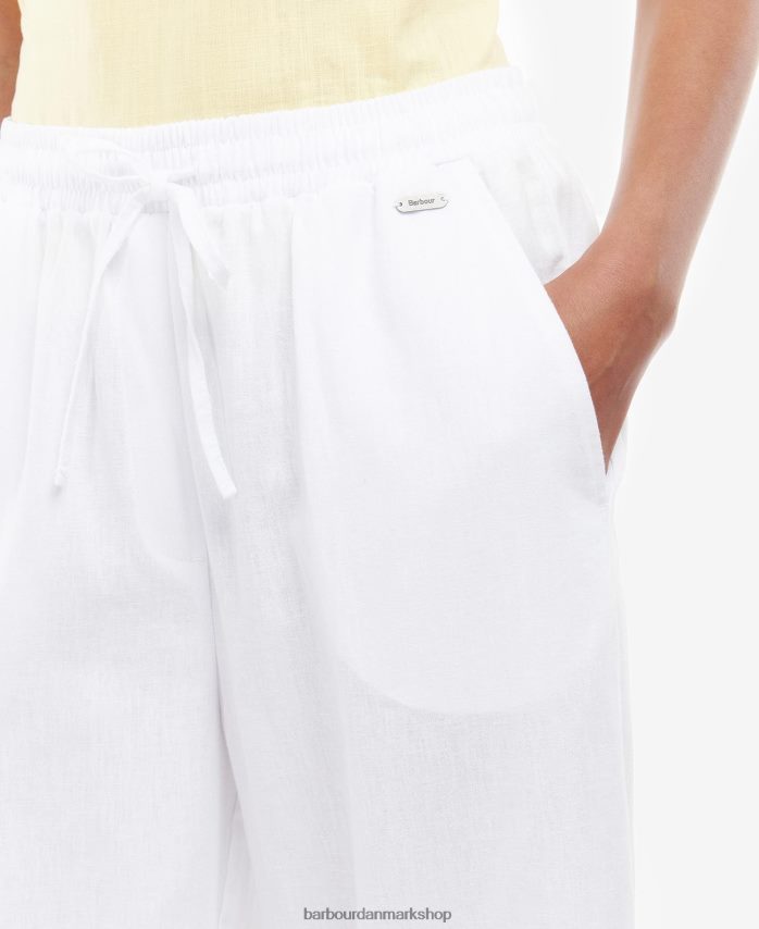 hvid christie bukser BR2BR21766 Kvinder Barbour tøj