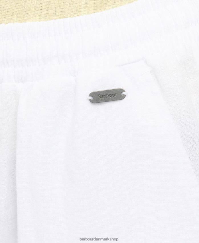 hvid christie bukser BR2BR21766 Kvinder Barbour tøj