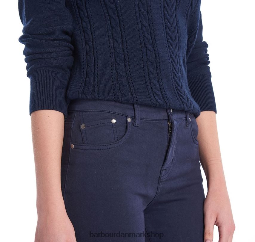 hvid essentielle slanke bukser BR2BR21778 Kvinder Barbour tøj