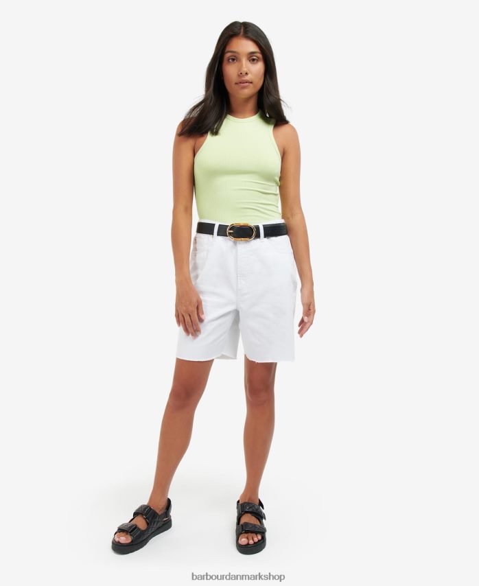 klassisk hvid galica shorts BR2BR21788 Kvinder Barbour tøj