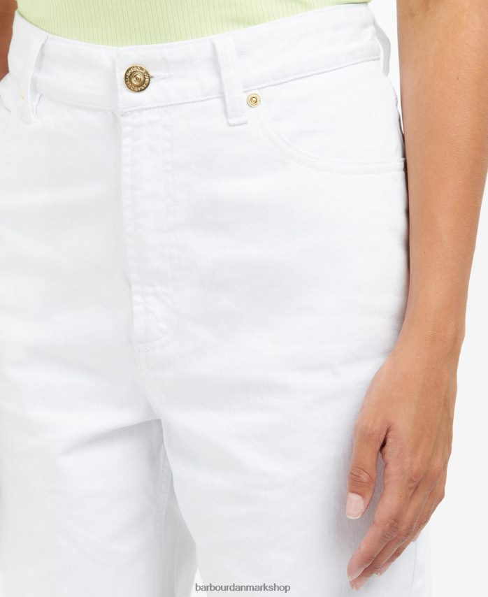 klassisk hvid galica shorts BR2BR21788 Kvinder Barbour tøj