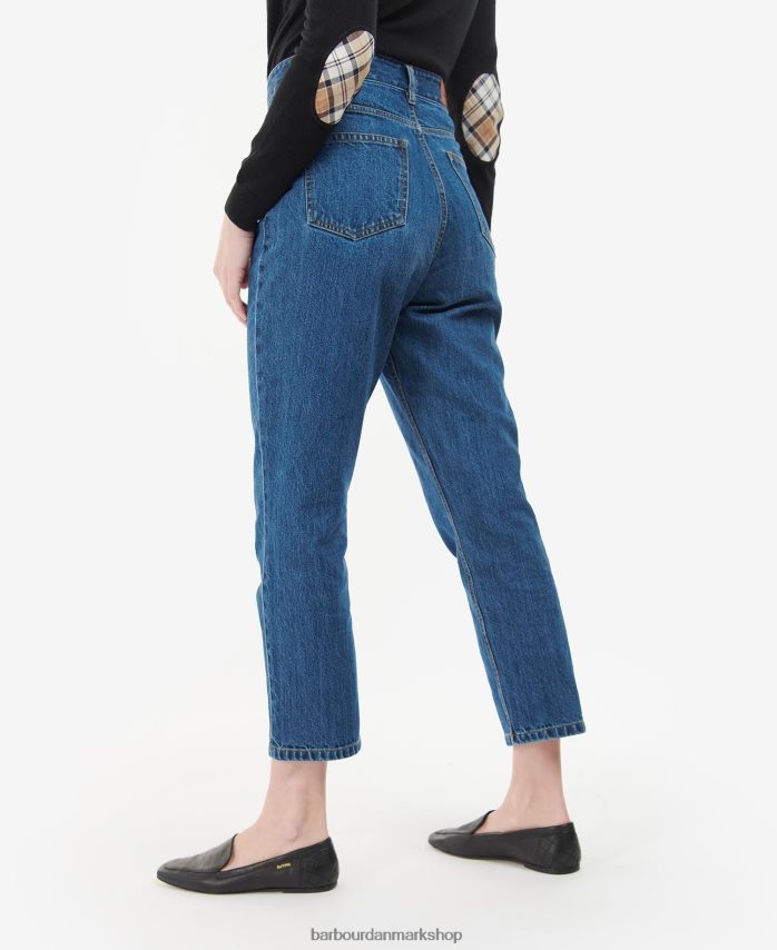 original vask moorland high-rise jeans BR2BR21785 Kvinder Barbour tøj