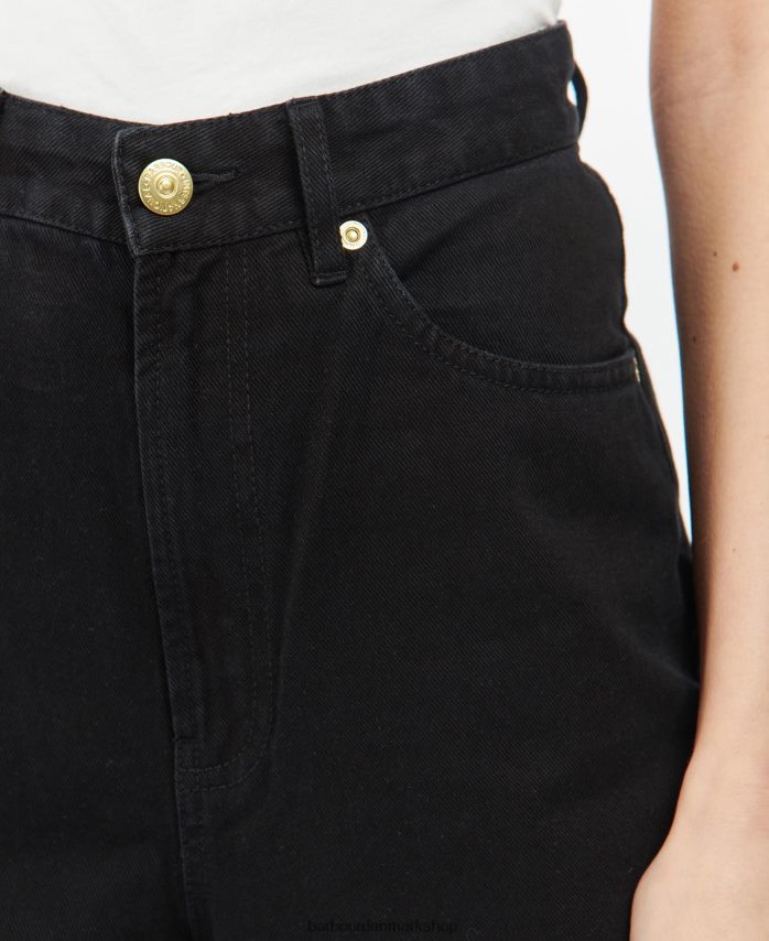 sort garcia jeans i høj talje BR2BR21798 Kvinder Barbour tøj
