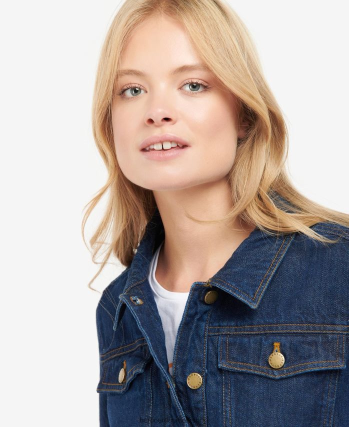 indigo adria denim jakke BR2BR21588 Kvinder Barbour tøj