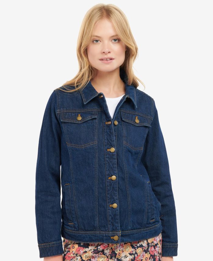 indigo adria denim jakke BR2BR21588 Kvinder Barbour tøj