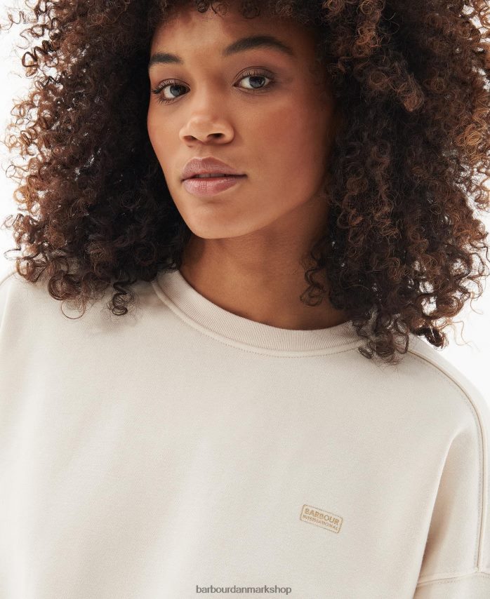 blød gul anderson sweatshirt BR2BR22009 Kvinder Barbour tøj