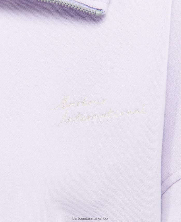 blåregn lando sweatshirt med halv lynlås BR2BR22017 Kvinder Barbour tøj