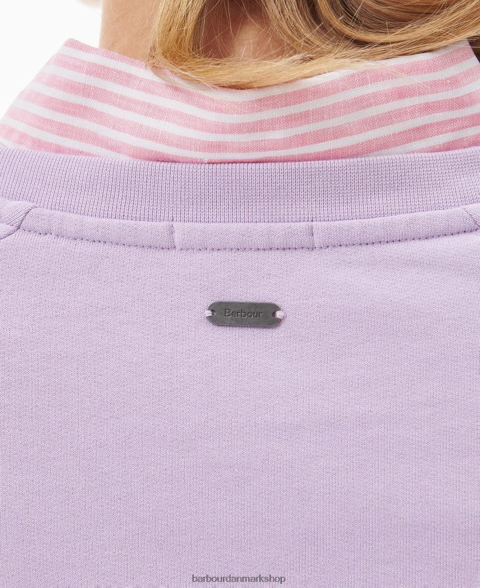 bleg lilla otterburn sweatshirt BR2BR22007 Kvinder Barbour tøj
