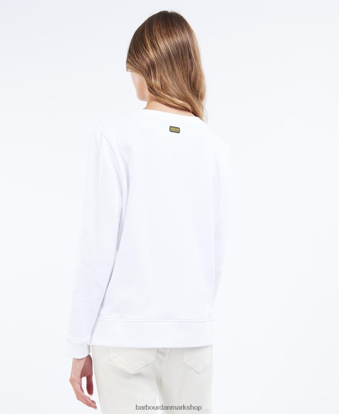 hvid originals crew sweatshirt BR2BR22013 Kvinder Barbour tøj