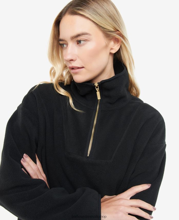 klassisk sort roland fleece BR2BR22004 Kvinder Barbour tøj