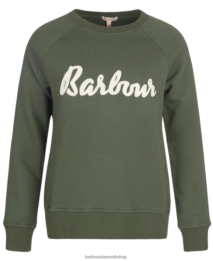 oliven sweatshirt otterburn BR2BR22027 Kvinder Barbour tøj