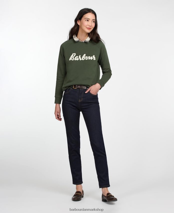 oliven sweatshirt otterburn BR2BR22027 Kvinder Barbour tøj