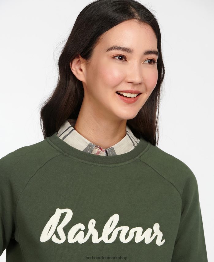 oliven sweatshirt otterburn BR2BR22027 Kvinder Barbour tøj