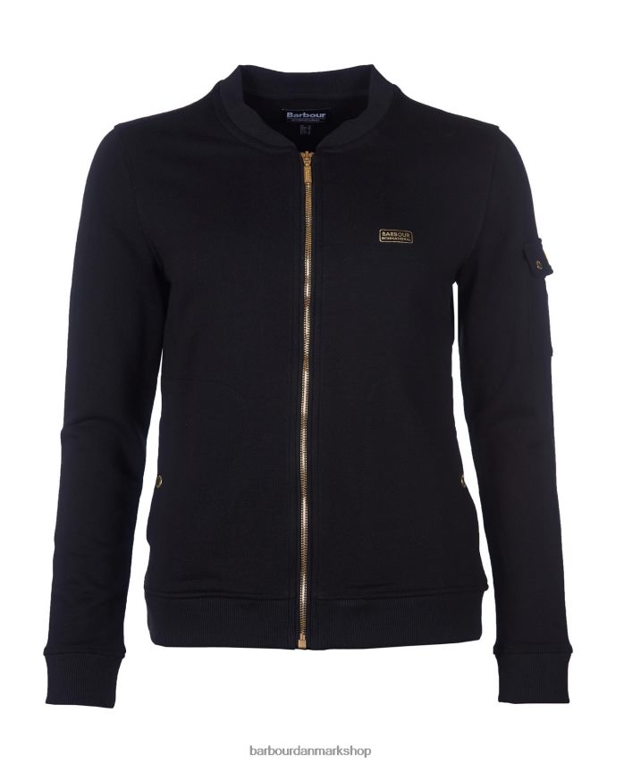 sort magna sweatshirt med lynlås BR2BR21997 Kvinder Barbour tøj