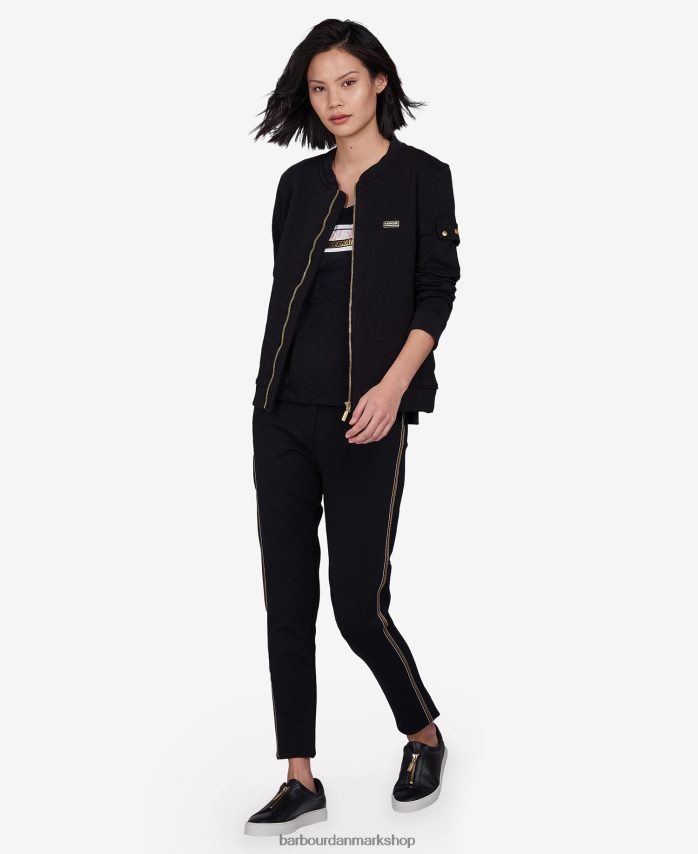 sort magna sweatshirt med lynlås BR2BR21997 Kvinder Barbour tøj