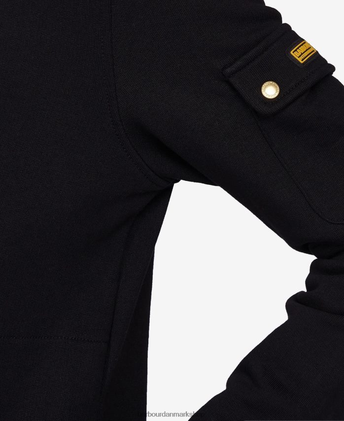 sort magna sweatshirt med lynlås BR2BR21997 Kvinder Barbour tøj