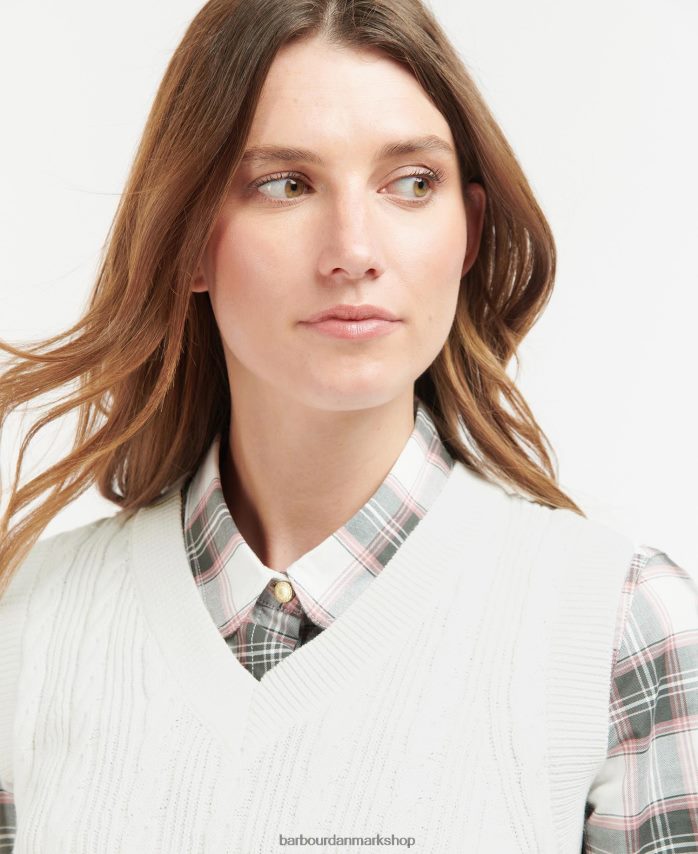 aran regia strikket sweater vest BR2BR21955 Kvinder Barbour tøj
