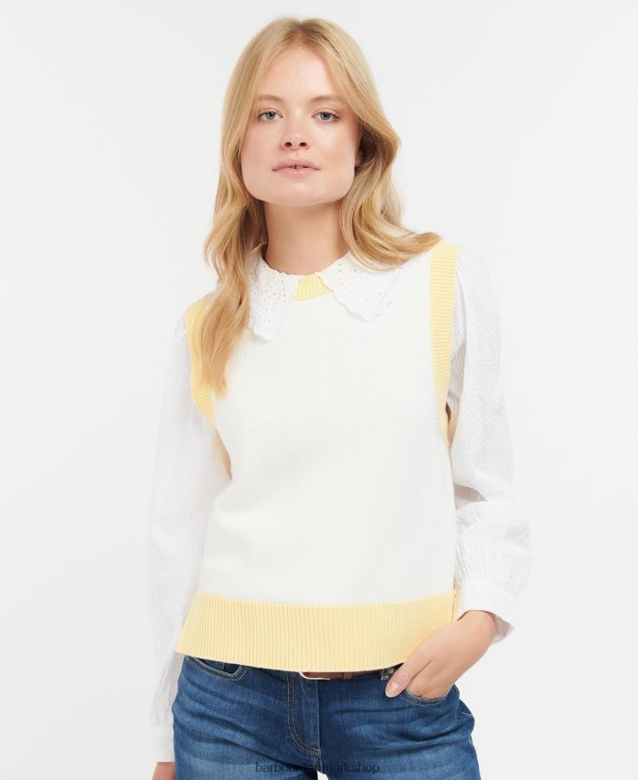ecru dana strikket sweater vest BR2BR21943 Kvinder Barbour tøj