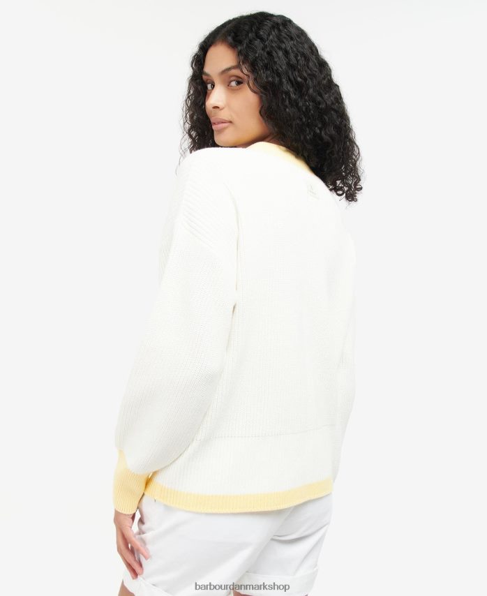 ecru maski cardigan BR2BR21941 Kvinder Barbour tøj