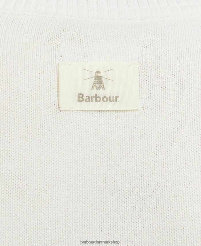 ecru stribe perlestrikket trøje BR2BR21933 Kvinder Barbour tøj