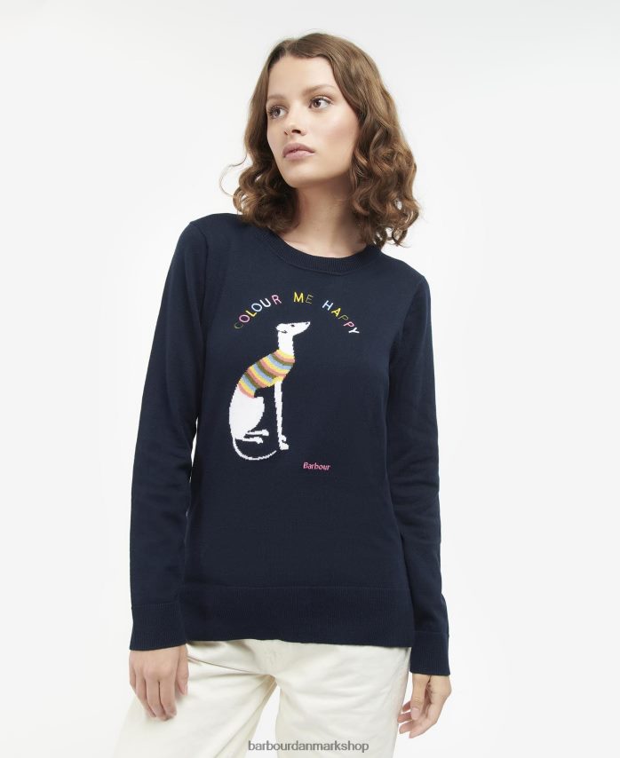 klassisk flåde housesteads strikket trøje BR2BR21969 Kvinder Barbour tøj