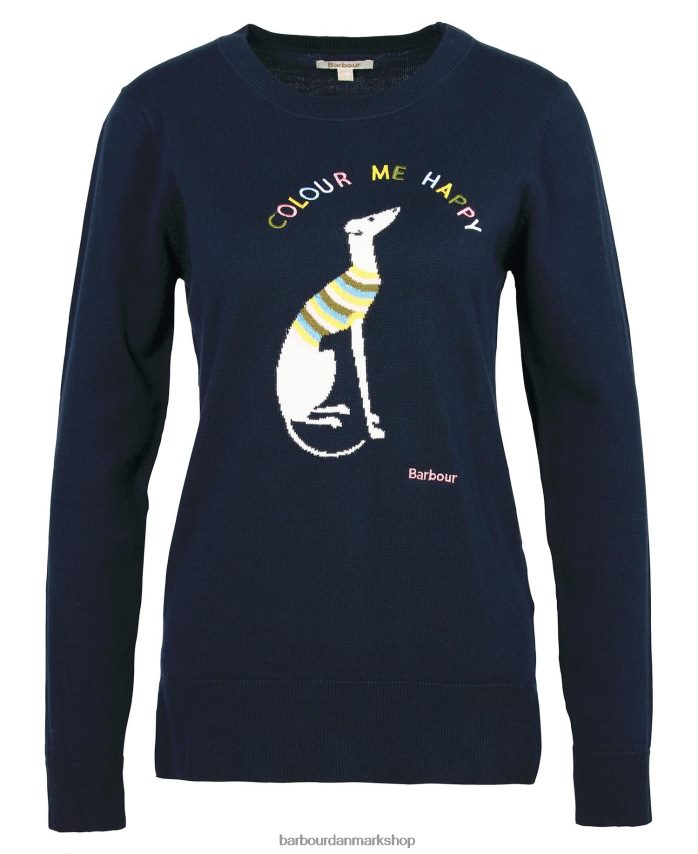 klassisk flåde housesteads strikket trøje BR2BR21969 Kvinder Barbour tøj