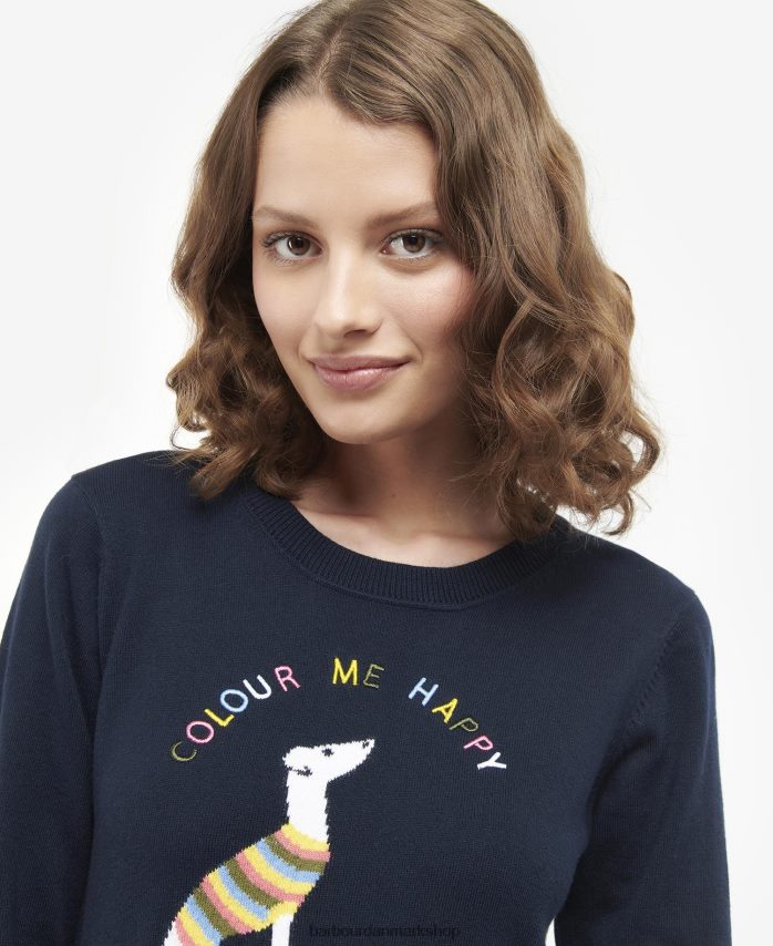 klassisk flåde housesteads strikket trøje BR2BR21969 Kvinder Barbour tøj