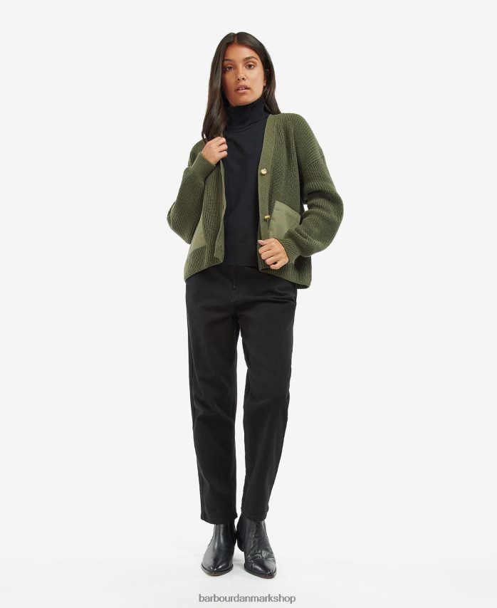 midnatsgrøn jensons cardigan BR2BR21945 Kvinder Barbour tøj
