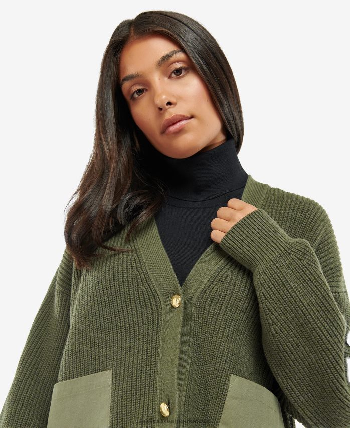 midnatsgrøn jensons cardigan BR2BR21945 Kvinder Barbour tøj