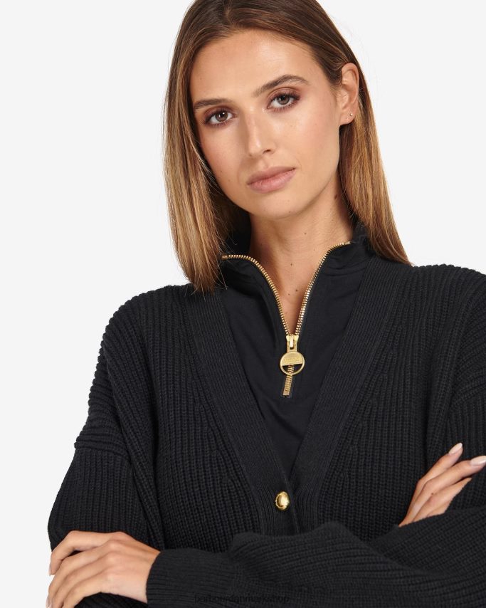 midnatsgrøn jensons cardigan BR2BR21970 Kvinder Barbour tøj