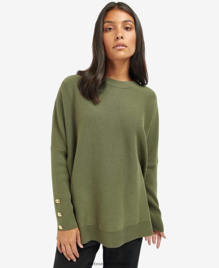 midnatsgrøn kubicansk jumper BR2BR21962 Kvinder Barbour tøj