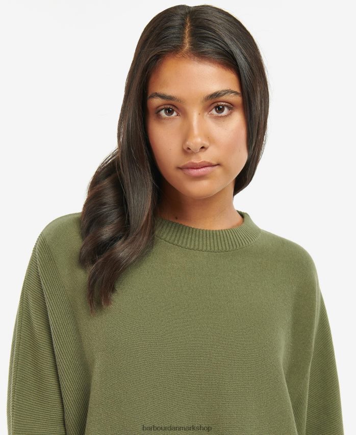 midnatsgrøn kubicansk jumper BR2BR21962 Kvinder Barbour tøj