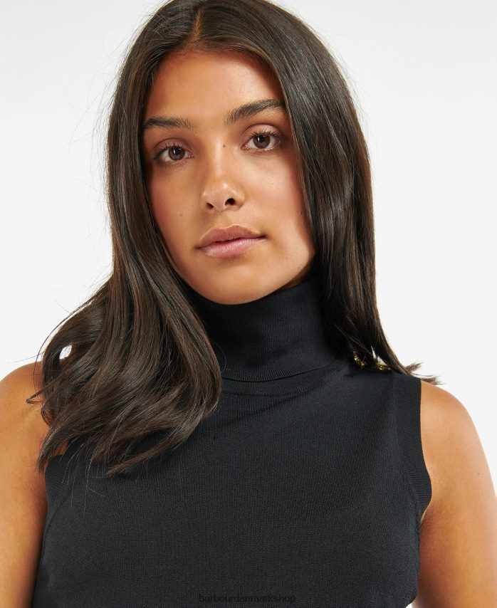 midnatsgrøn rosbern sweater vest BR2BR21960 Kvinder Barbour tøj