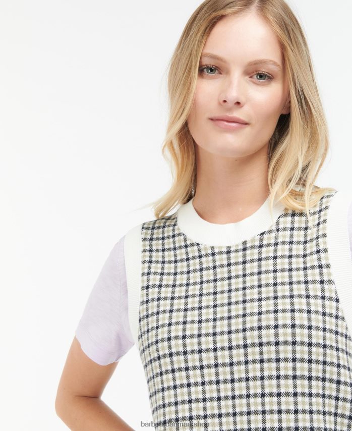 multicheck dumbarton strikket sweater vest BR2BR21975 Kvinder Barbour tøj