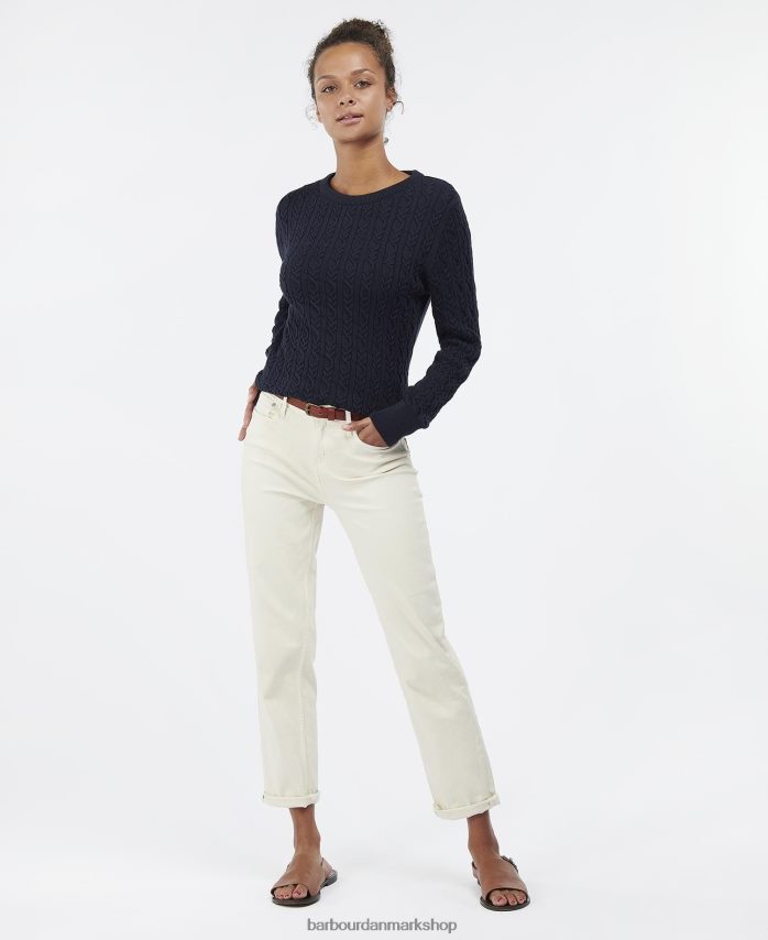 off white hampton strik BR2BR21950 Kvinder Barbour tøj