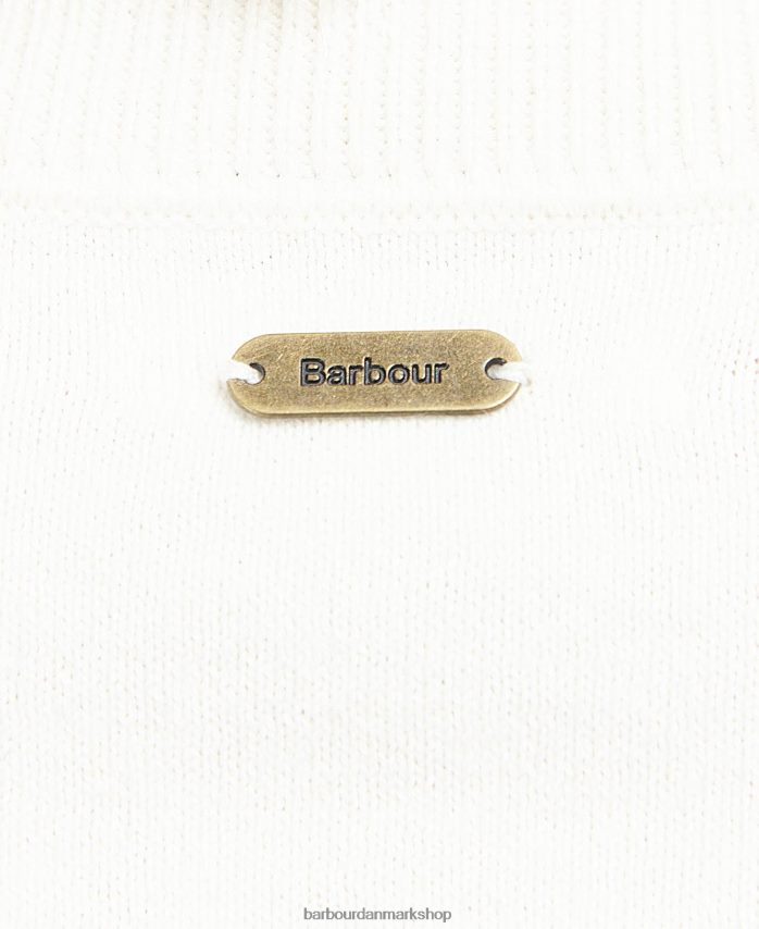 off white lyng strikket trøje BR2BR21925 Kvinder Barbour tøj