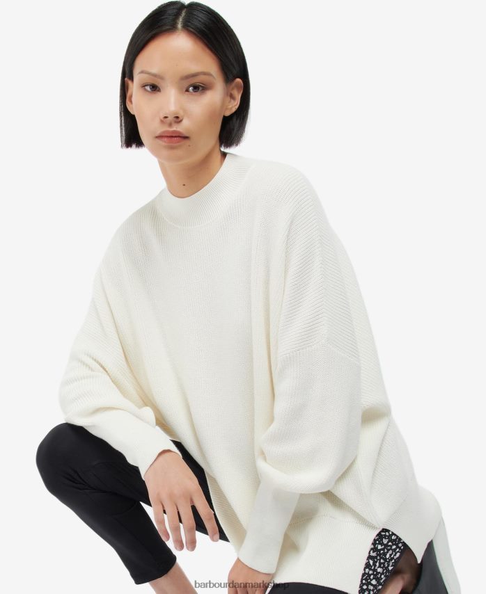 optik hvid pavillon strik BR2BR21959 Kvinder Barbour tøj